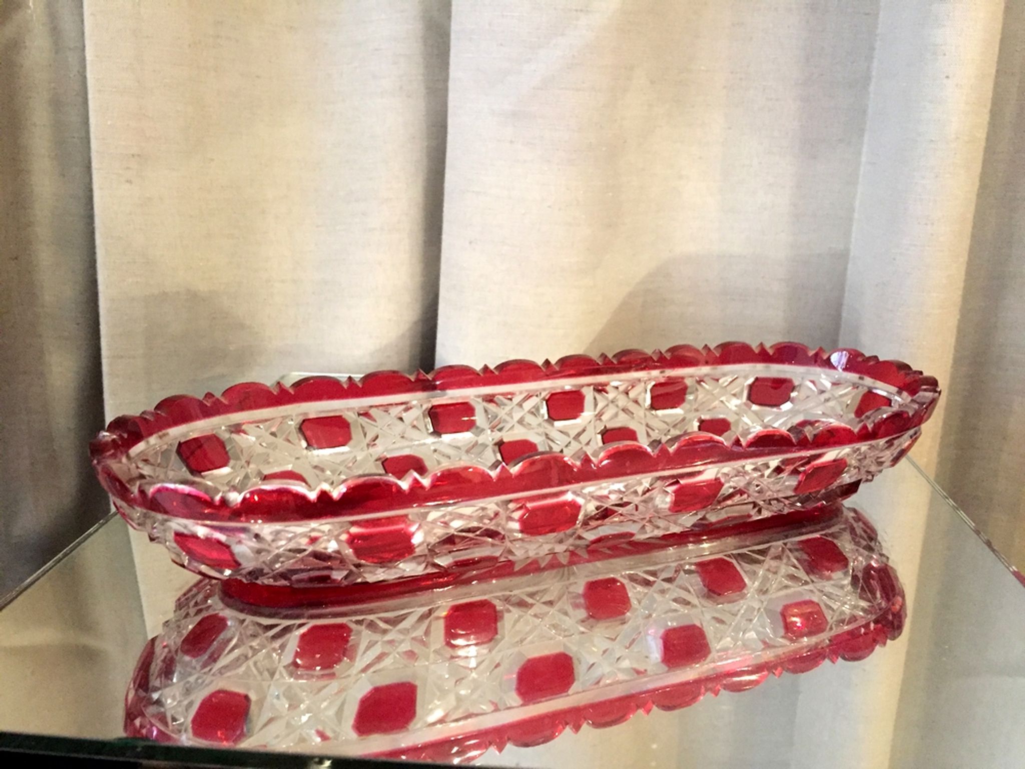 Comb door toothbrush holder empty bohemian glass pocket