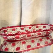 Comb door toothbrush holder empty bohemian glass pocket