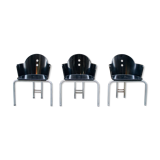 Set of three postmodern armchairs Italy 70