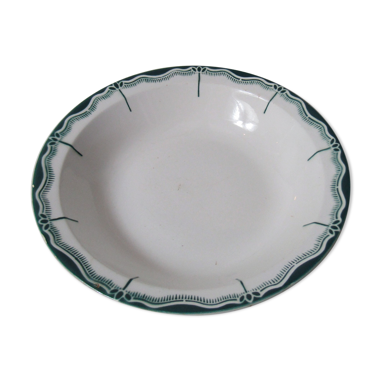 Round dish Digoin Sarreguemines model Pascal