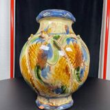 Large signed colorful vase