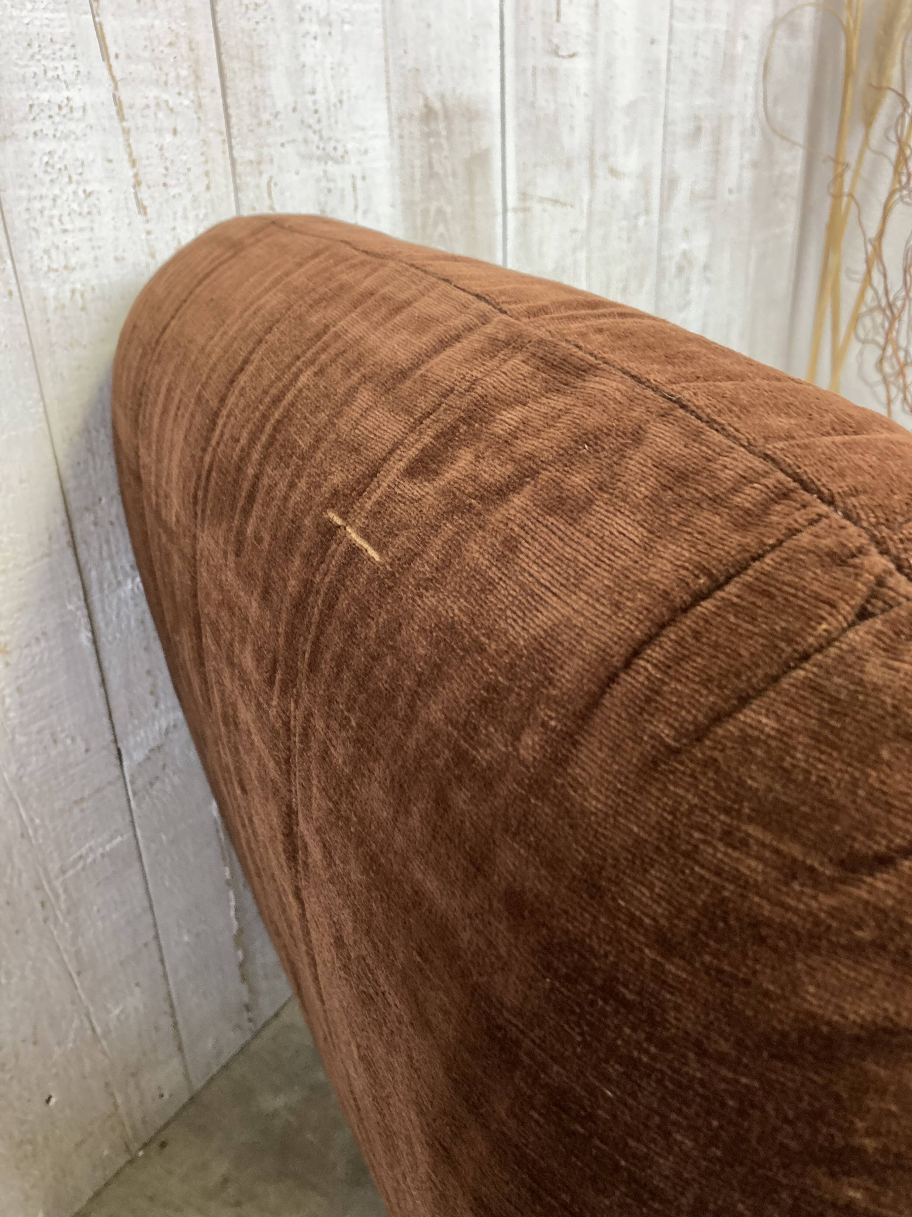 Vintage velvet fireside chair