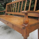 Settle in solid beech