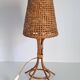Vintage bamboo bedside lamp