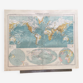 1891 - Planisphère du monde physique