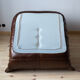 Set of 3 brown leather sofas "Togo" model designed by Michel Ducaroy 1973