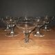 6 coupes à champagne gravées, années 30-40