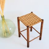 Vintage rope and wood stool