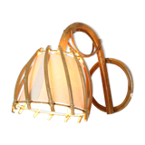 Rattan sconce, vintage