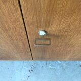 Light oak storage cabinet by Jiroutek, circa 1960