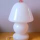 Murano opaline mushroom lamp, 1970