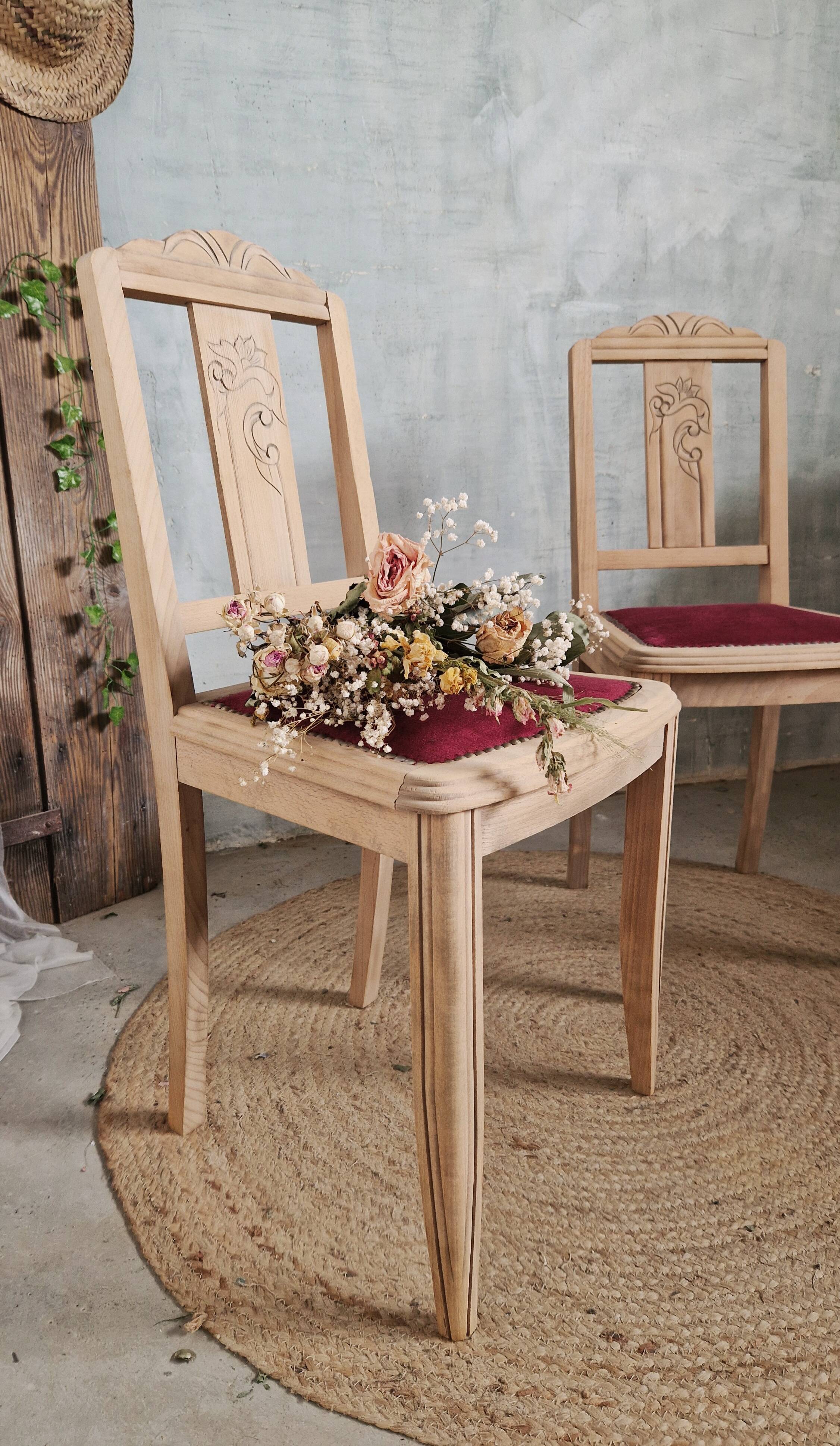 Joli duo de chaises art déco