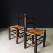 French Provincial Dining Chairs by Charles Dudouyt, France, 1940s, Set of 6