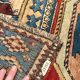 Vintage Caucasian Kazak carpet handmade USSR 1950 - wool on wool 255x120