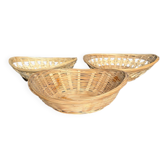 3 wicker baskets