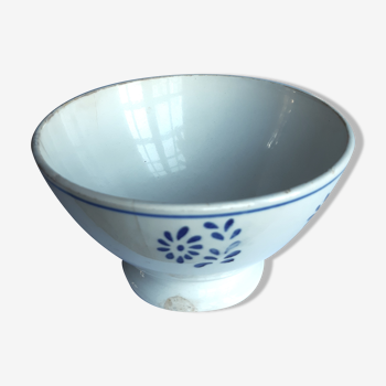 bowl with blue florets in earthenware Lunéville KG