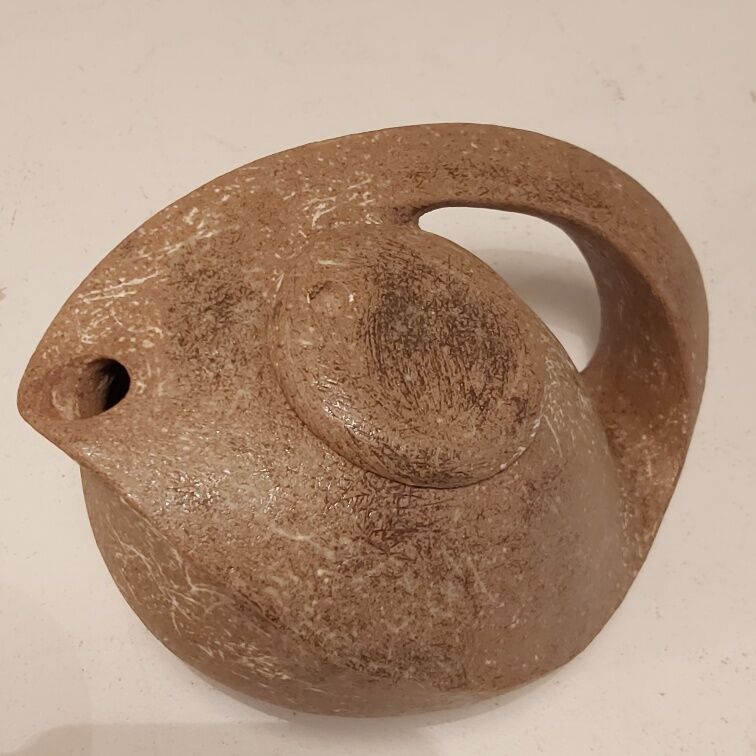 André Bloch sandstone teapot and bowls