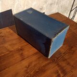 Set of 3 old cardboard suitcases