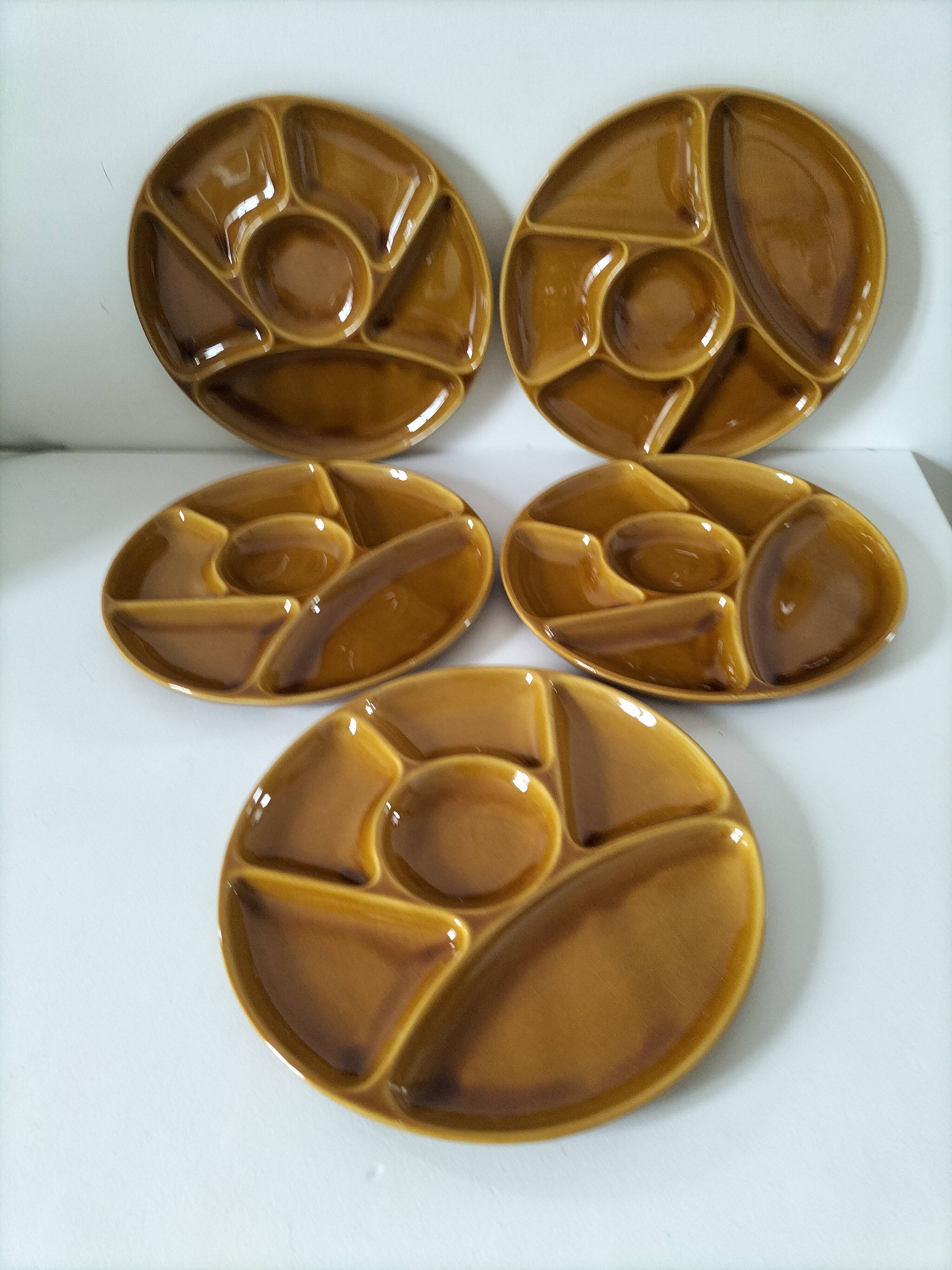 Gien France Compartment Plates