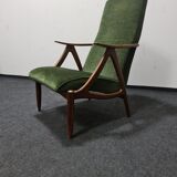 Vintage Dutch design teak armchair