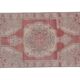 Mid century flatweave large overdyed oriental turkey oushak rug 4'11'' x 7'3''