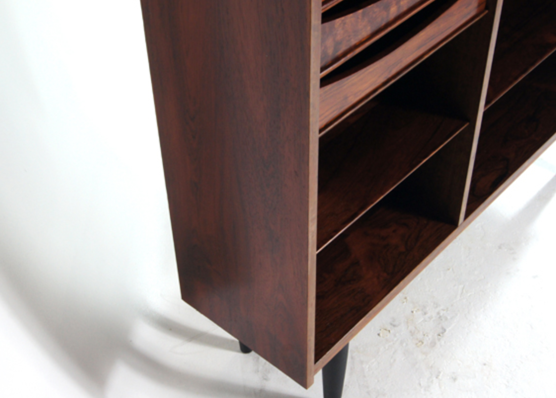 Bibliothèque en palissandre livre unité murale armoire