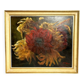 Greco, oil on canvas still life signed 20th century