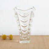 Vintage molded glass vase
