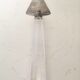 Silver metal pie shovel glass handle Lisa Mori