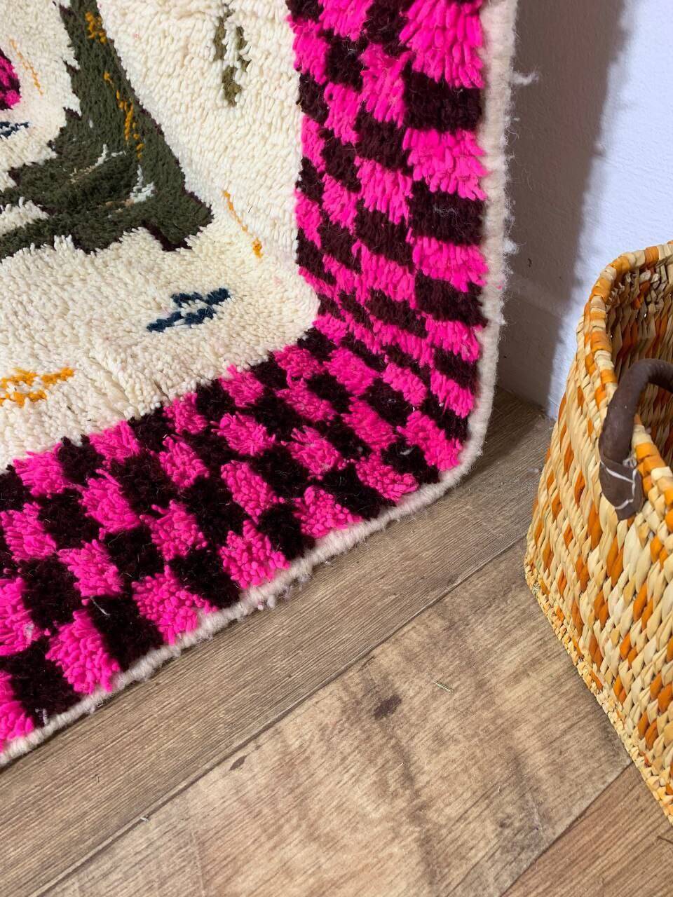 Handmade Moroccan Berber rug 257 X 150 CM