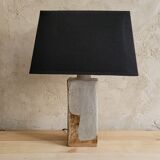 Table lamp in glazed stoneware