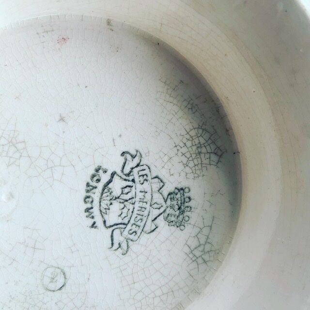 Compotier art deco cherries, longwy model the merises