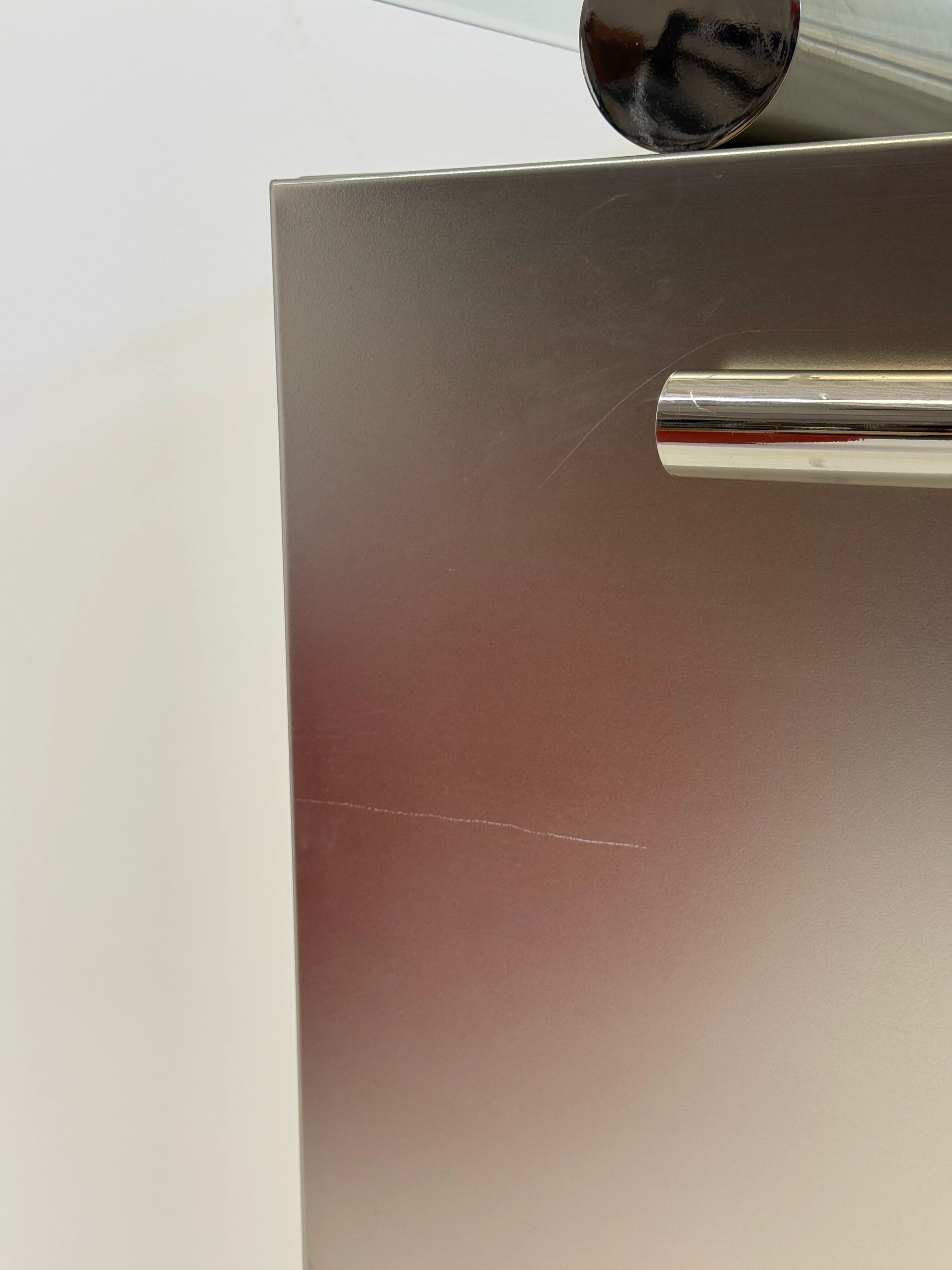 Postmodern aluminium bar cabinet by Belgochrom