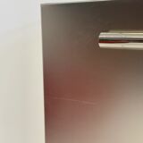 Postmodern aluminium bar cabinet by Belgochrom