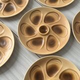 6 oyster plates Salins France