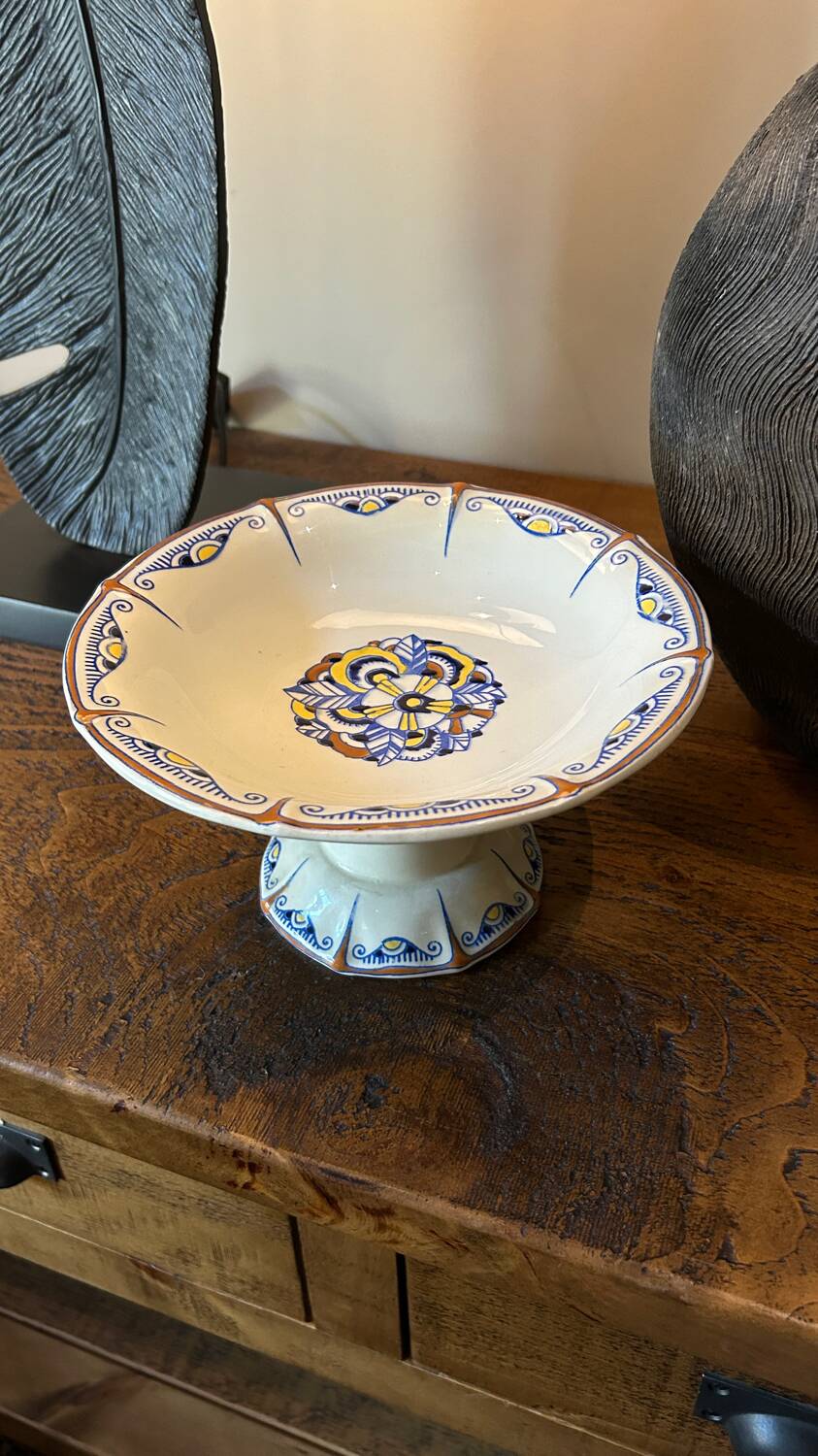 Boch La Louvière art deco compotier