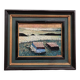 Oil on canvas by Ségalen representing two annexes turned over 20th century