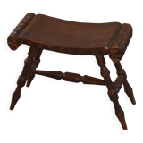 Rustic pine stool from the 1960s