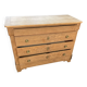 Old sanded oak chest of drawers