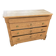Old sanded oak chest of drawers