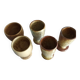 Lot of Mazagrands and pottery glasses