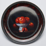 6 Dessert plates Bernardaud by the painter Chauray