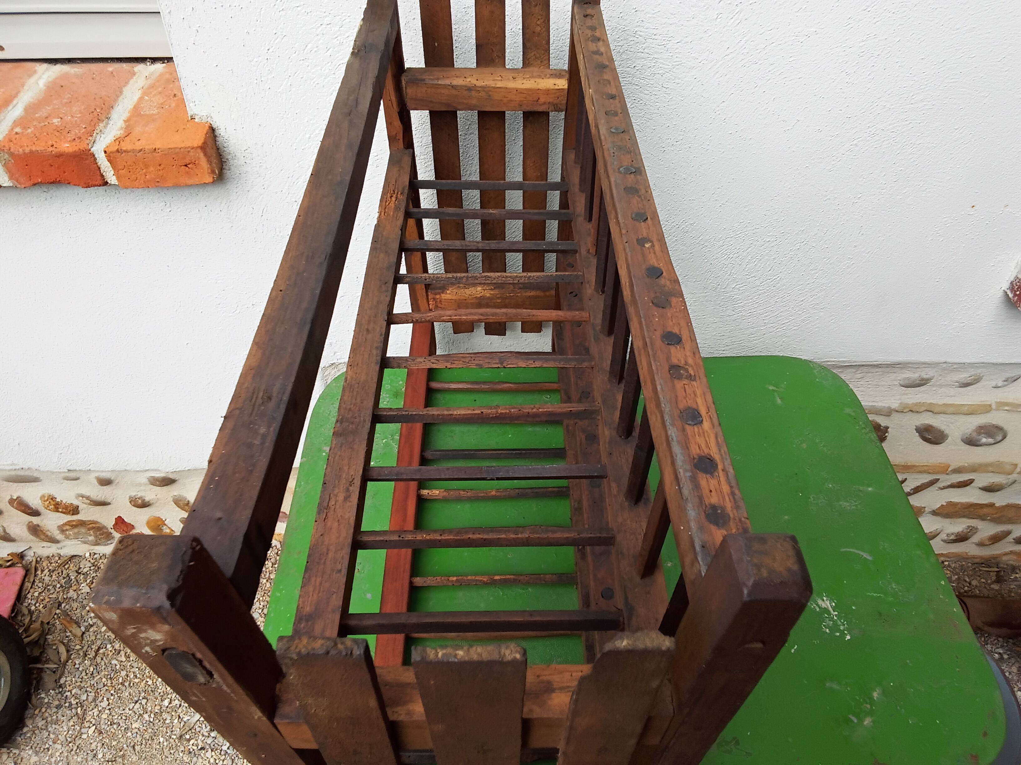 Wooden wall shelf