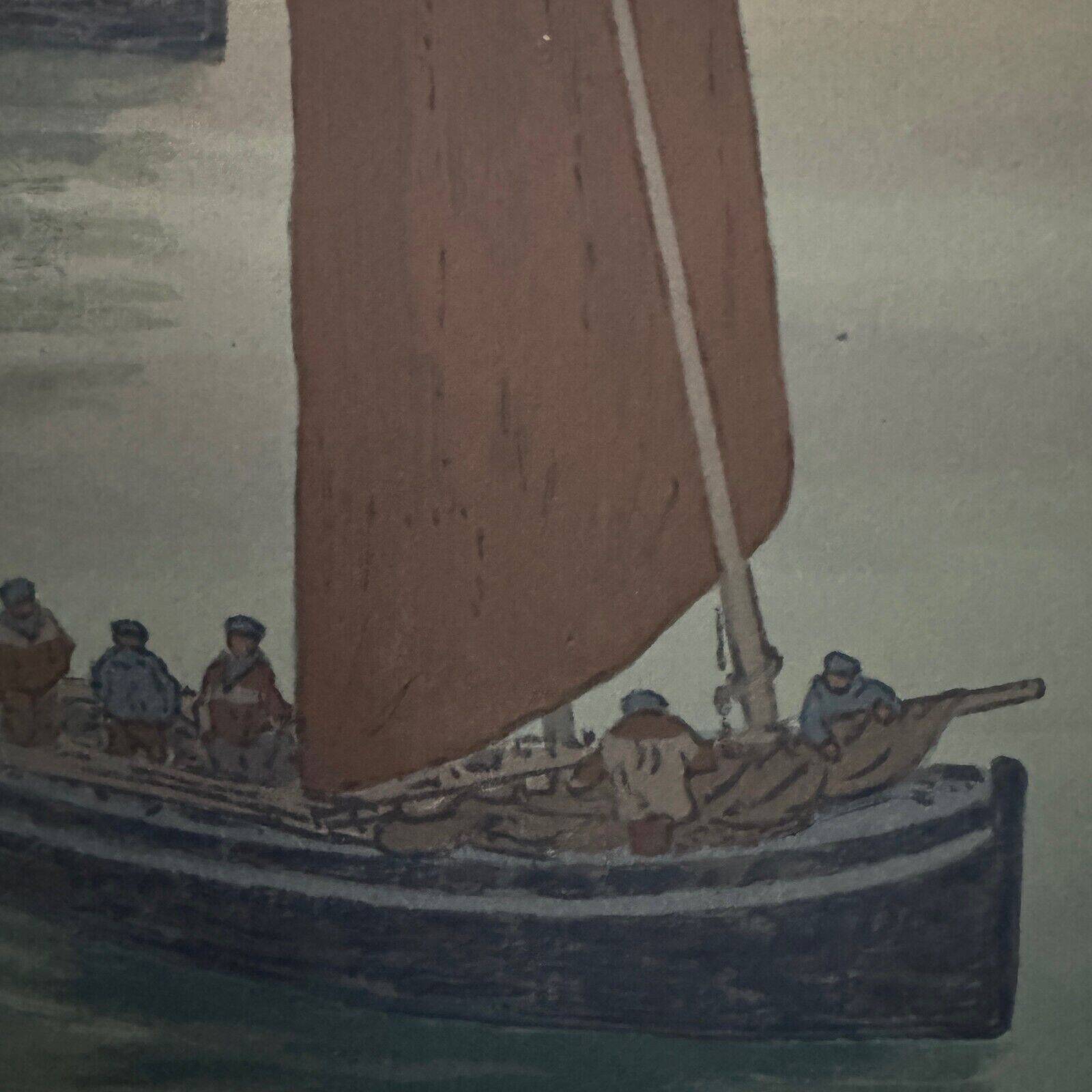 Lithograph by Henri Rivière Au Vent de Noroît - The Old Ones
