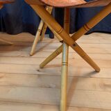 Safari set, four stools and a table 1970s