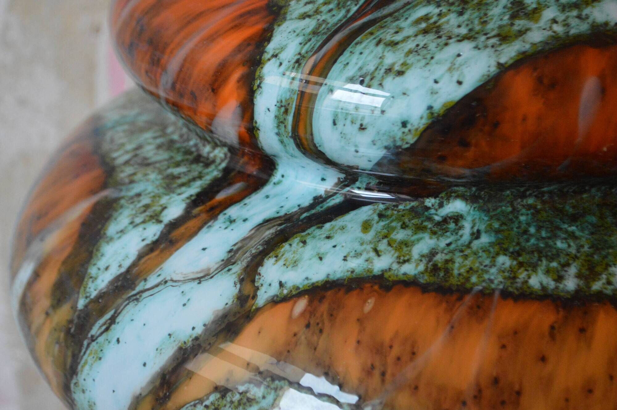 Art Nouveau design lamp from the 60s in Murano glass