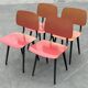 Vintage set of 4x Friso Kramer Revolt chairs Ahrend de Cirkel dutch design
