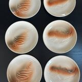 6 Saint Amand plates