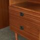 Bureau vintage en acajou, 1950, restauré
