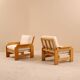 Fauteuil en hêtre, 1980’s